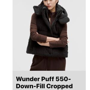 lululemon athletica Wunder Puff Cropped Jacket - Black